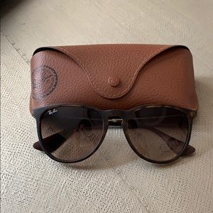 Rayban Erika Sunglasses In Tortoise Shell Brown